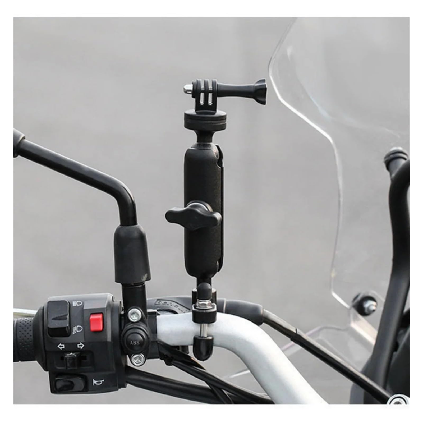 Uchwyt motocyklowy i rowerowy 12, 11, 10, 9, 8, uchwyt do montażu lusterka, kompatybilny z Insta360 X3 X4 DJI akcesoria do kamer sportowych (kierownica)