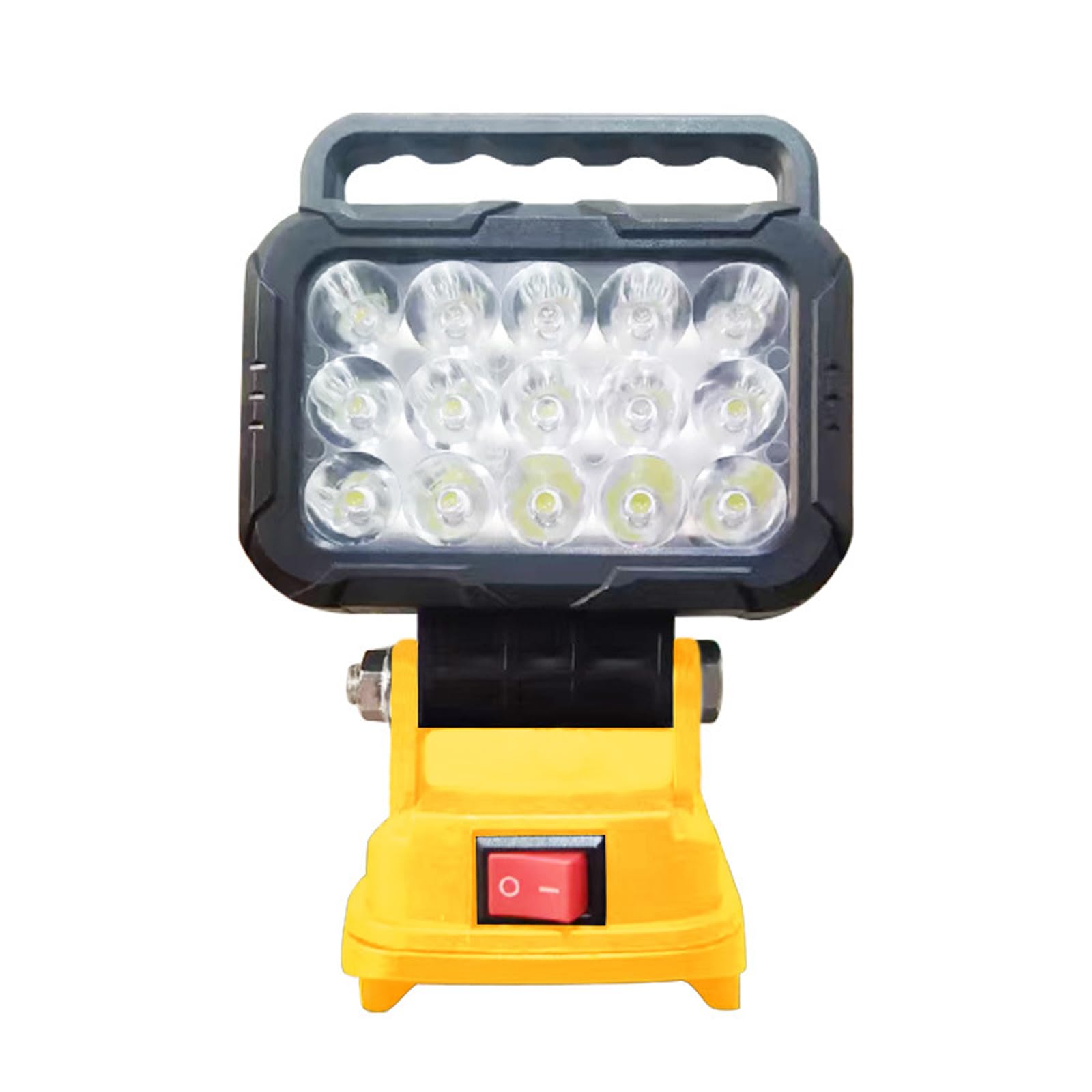Cordless 18V LED Work Light with USB Ports, Rechargeable Flashlight for Outdoor Camping & Emergencies USB Rechargeable Work Light