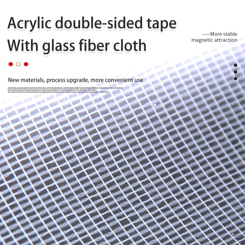 Miniatura 5 de SANKEMU Cinta adhesiva de doble cara fácil de cortar resistente con malla (1.18 pulgadas x 9.85 pies), cinta de montaje fuerte de dos caras, cinta