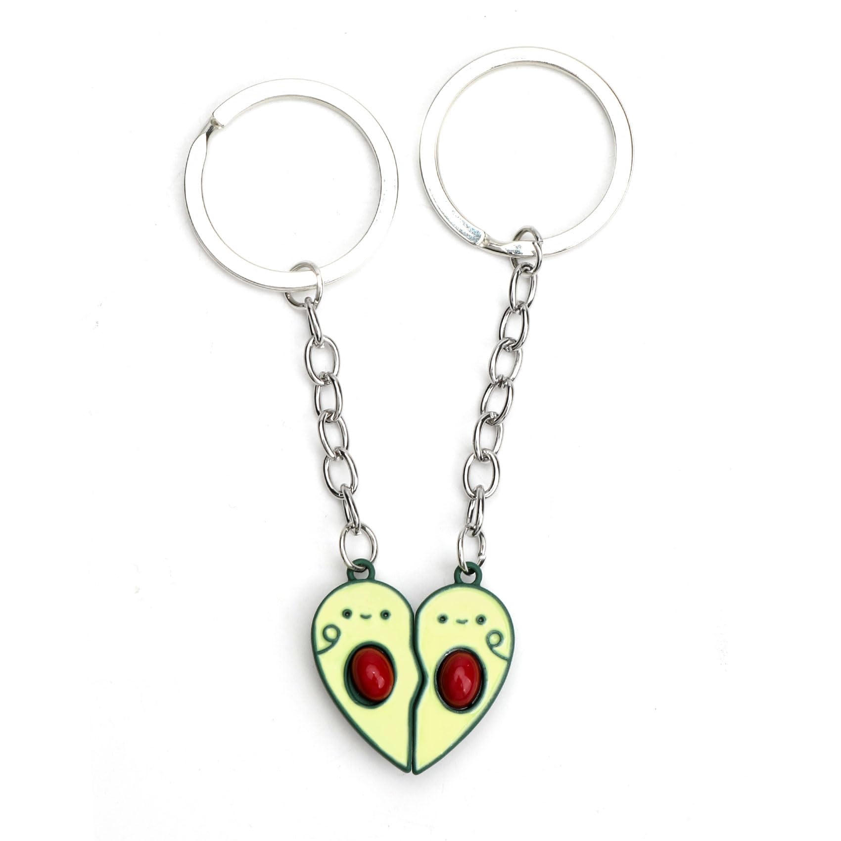 Tranbath Personalisierte Avocado Schlüsselanhänger Set Für Frauen, Ideal Als Geschenk Für Die Guter Freundin, Geburtstagsgeschenk Oder Kleine Aufmerksamkeiten Für Mama, Oma, Partner Und Freundinnen