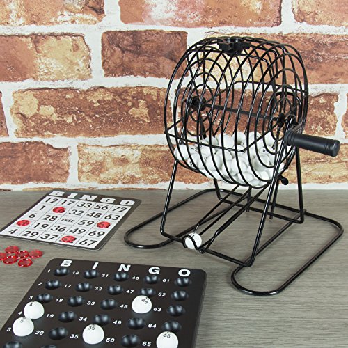 Global Gizmos Traditionnel Bingo Loto Jeu Set ~ Balles, Cage, Jetons, Cartes~Famille Amusant~ Win, Perdre ~50690 Cover
