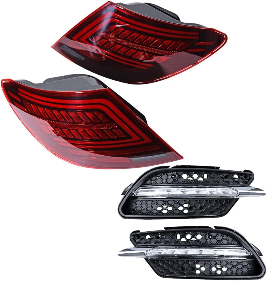 Astra Depot Completed Set Front&Rear Red Lens Taillight