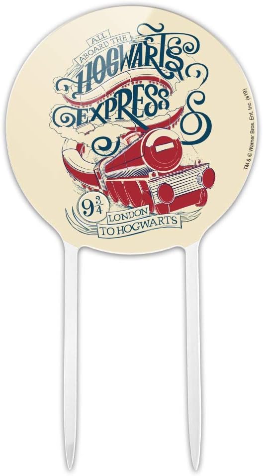 GRAPHICS & MORE Acrylic Harry Potter Hogwarts Express Cake Topper Party Decoration for Wedding Anniversary Birthday Graduation