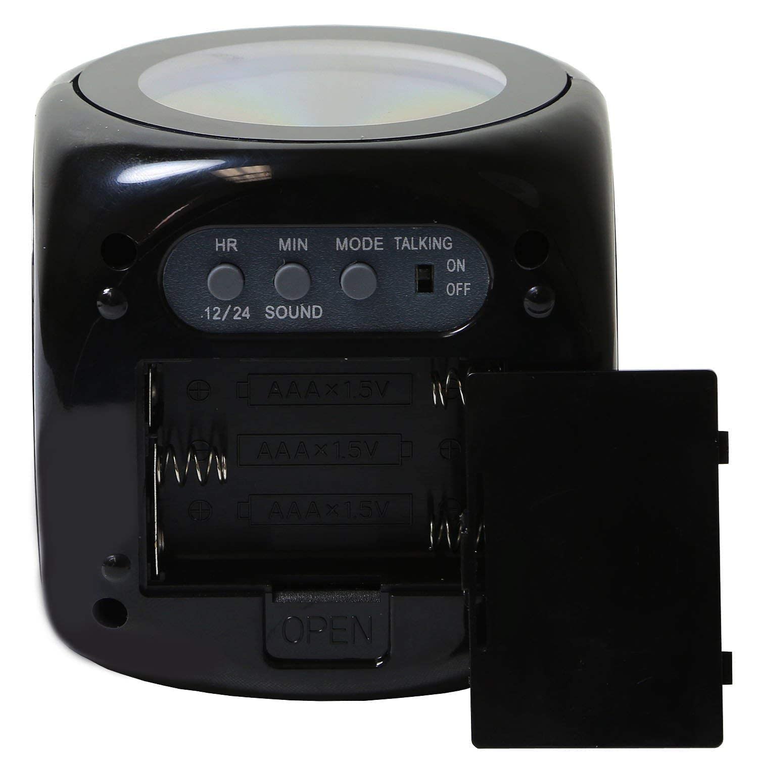 Giantra Digital LCD Weather Station Projection Alarm Clock, Temperature Display, LED Screen, Voice Control 3