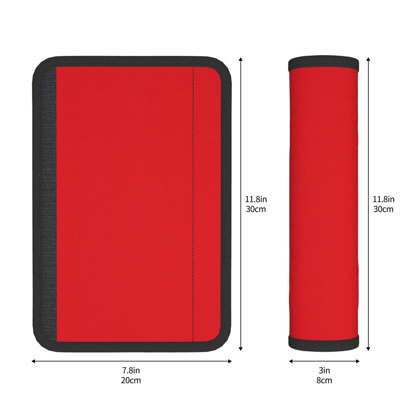 Red Dragon Copricinture Di Sicurezza Morbide (2 Pezzi) - Antiscivolo Per Auto, Borse E Zaini - Neoprene