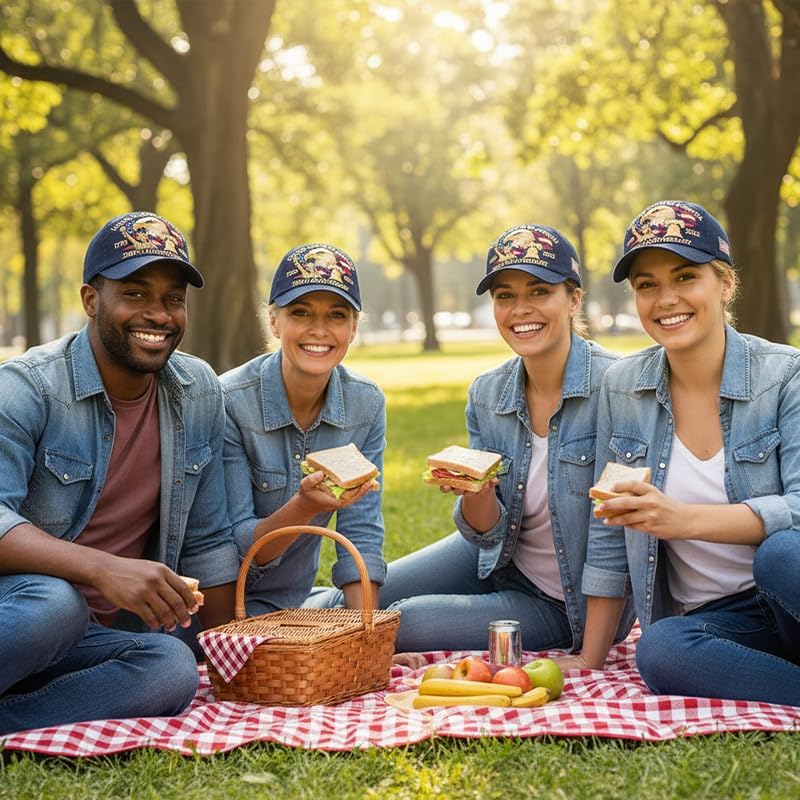 250 Anniversary USA Hat – United States 250th Anniversary Adjustable Patriotic Baseball Cap, Commemorative American Heritage Cyan - Image 5