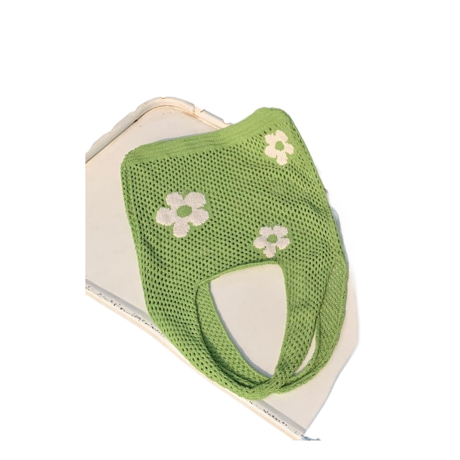 EBZFASO Polyester Crochet Tote Bag