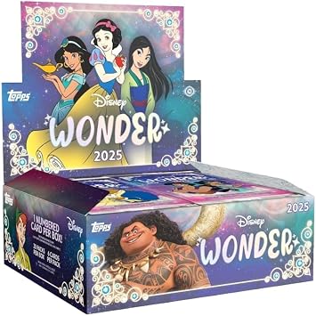 2025 Topps Disney Wonder Hobby Box Advance Reserved, 20 Packs, 6 Each Parallel, Seal, Insert Included