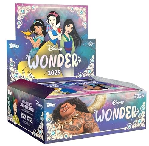 2025 Topps Disney Wonder Hobby Box: Pre-Order, 20 Packs, 6 Cards Each, Includes Parallels, Stickers, Inserts