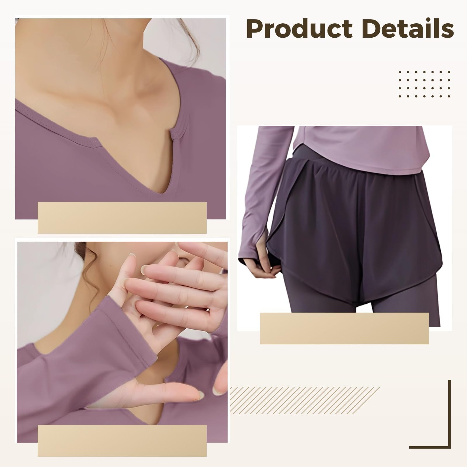 Activewear - Conjunto de 3 piezas para mujer, traje de yoga con tela transpirable y antibolitas, talla XXL para 135-150, cómodo y elegante