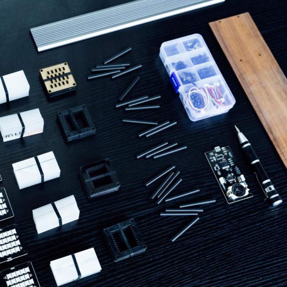 Cadeaux personnalisés, kit de Bricolage Nixie Tube Clock, Horloge à Tube numérique à 6 Chiffres, contrôle de l'horloge LED, Cadeau pour père, Amis, Festival, Assemblage f
