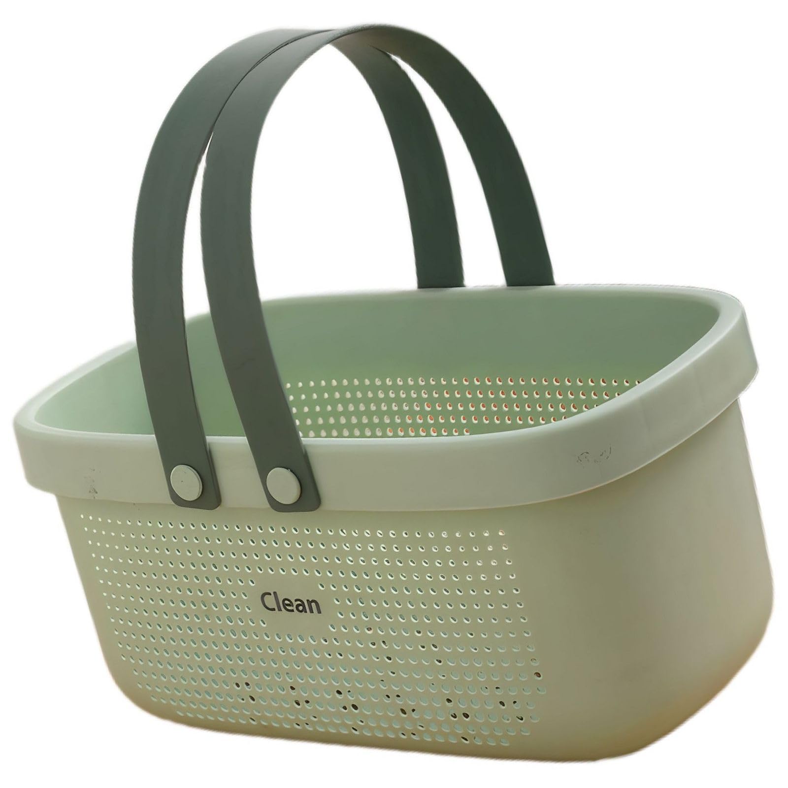 Bath Basket with Drainage Holes for Shower Caddy and Toiletry Storage - Compact Bathroom Organizer with Comfort Grip