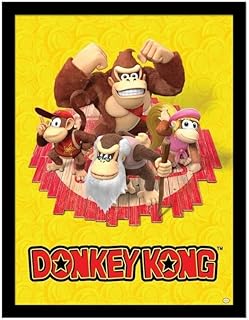 Donkey Kong The Kongs Framed Print, Multi-Colour, 40cm x 30cm