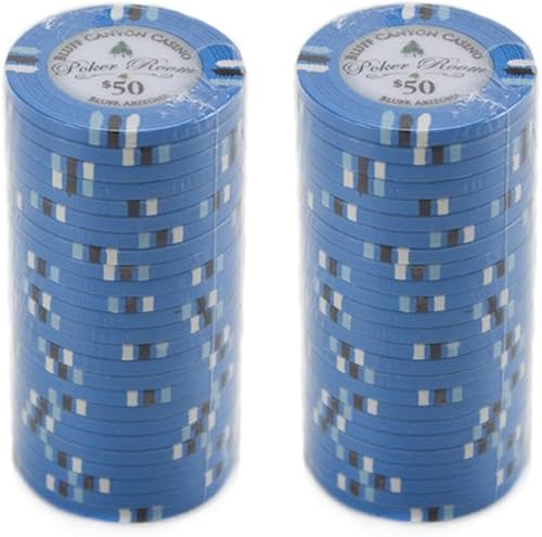 Miniatura 2 de Claysmith Gaming Bluff Canyon Poker Chip Heavyweight 13.5-Gram Clay Composite  Pack of 50