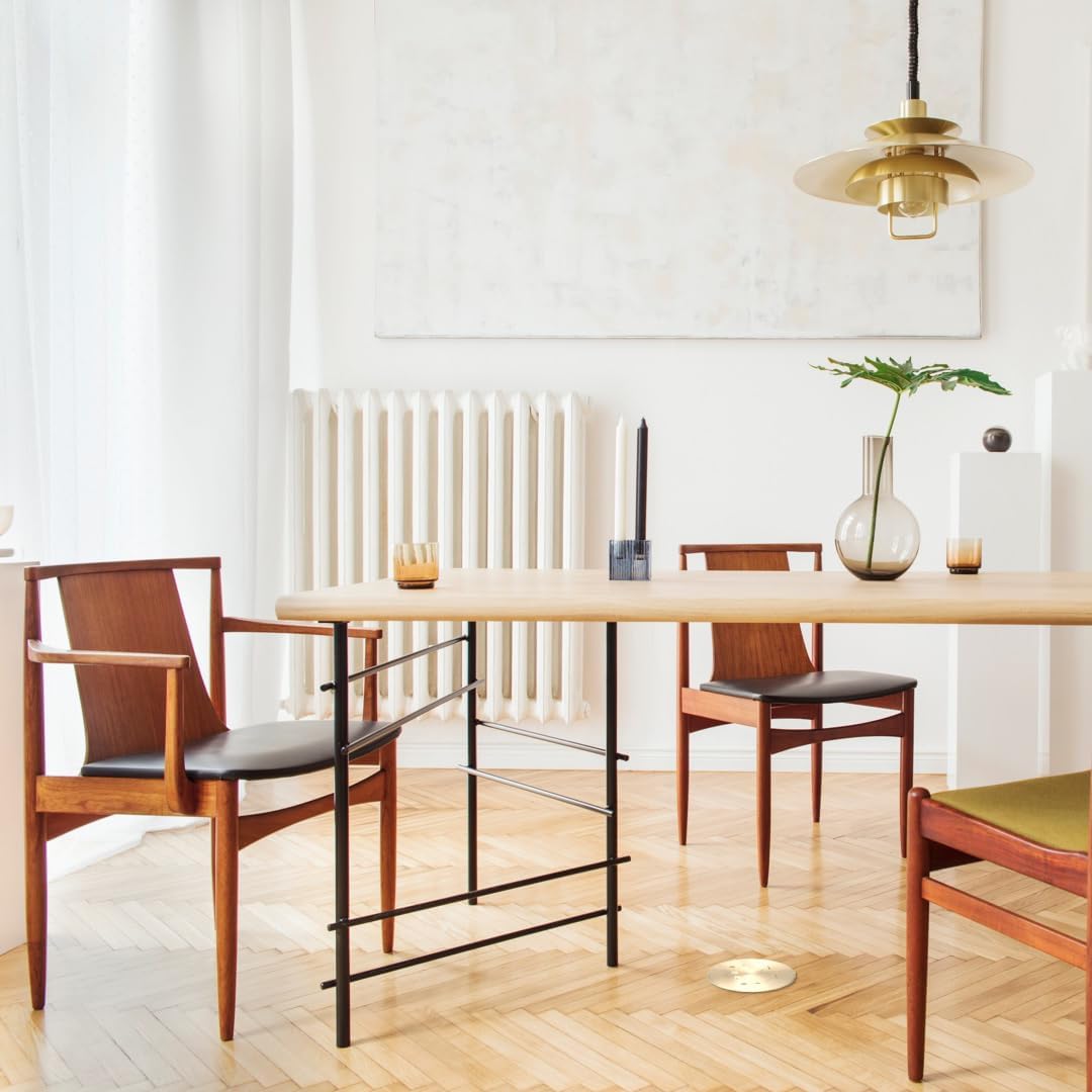 Legrand Wiremold 863DPCOM 863 Series Dual Service Floor Box Kit with 15 Amp Tamper Resistant Outlet, Coax F Connector, and RJ45 Category 5e Connector, Brass (1 Pack)