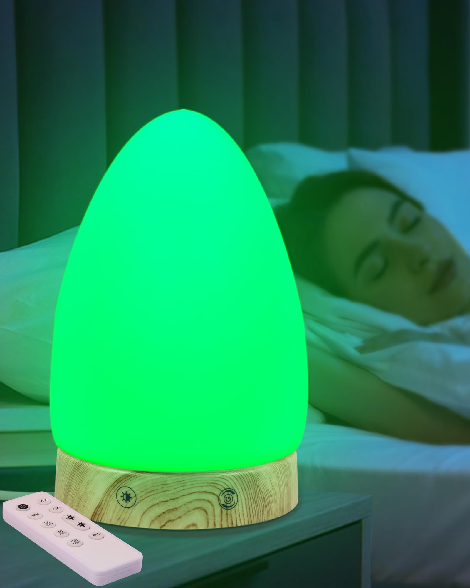 Green Light Therapy Lamp for Migraines Headaches Insomnia Sleep