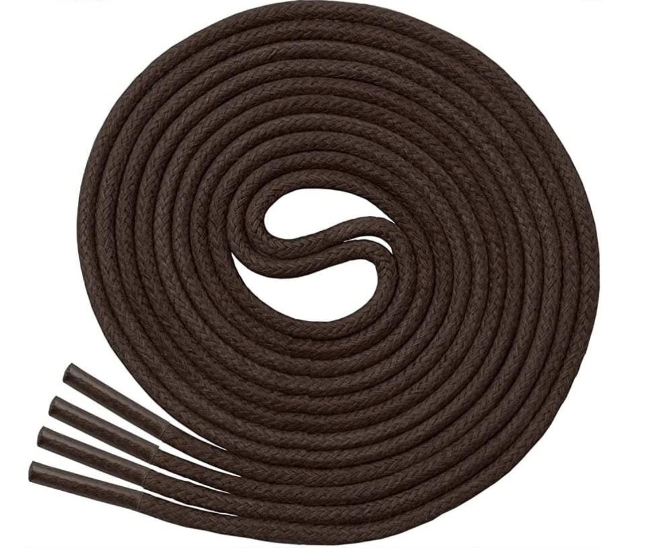 GRAH SANGRAH® Waxed Round Shoelaces Dress Shoes Boots Leather Shoe Laces for Formal Shoes (Dark Brown, 60 CM/ 24 Inch) (B09MTPRF76) Amazon Price History, Amazon Price Tracker