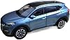Scale Finished Model Car Die-cast 1:18 Scale For Beijing Hyundai Tucson Simulation Alloy Car Model Fan Collection Home Decoration Metal Ornaments Miniature Replica Car(Blue)