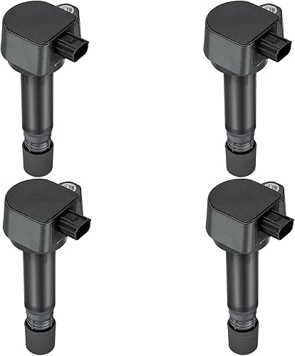 Vista 70 de BDFHYK Paquete de bobinas de encendido y bujías de iridio compatibles con Acura RSX Honda Accord Civic CR-V Element repuesto para UF583 UF311