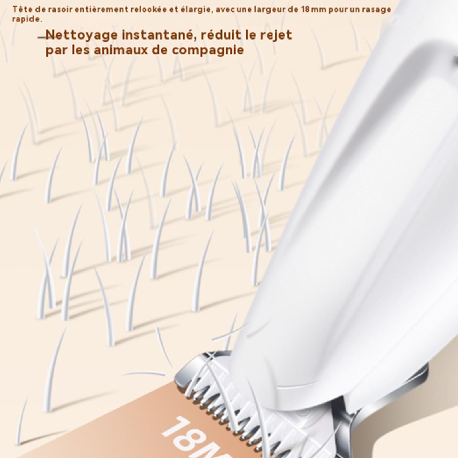 Tondeuse De Précision Pour Chat, Tondeuse Chat Silencieuse, Tondeuses étanches Rechargeables Pour Patte De Chien Entre Les Coussinets, Avec LED - épilation Facile (1PC-A)