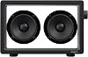 Cassette Portable Bluetooth Speaker, 16W Minimalist Speakers Bluetooth Wireless Loud, HD Powerful Sound and Wide Compatibility V5.3 for Indoor Outdoor - Black