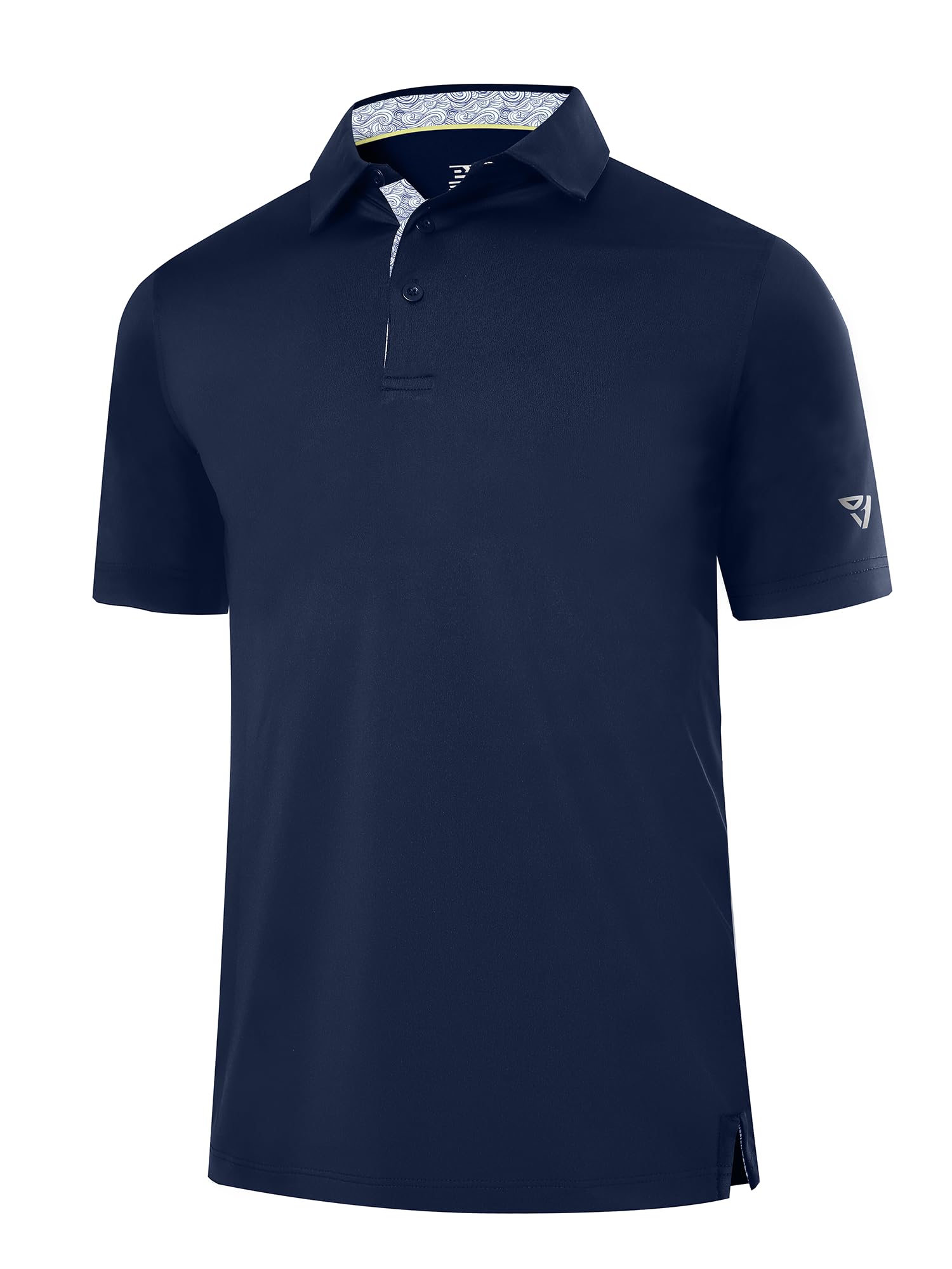 Boyzn Herren Golfshirt - Atmungsaktives & Schnelltrocknendes Poloshirt, Leichtes Einfarbiges/Bedrucktes Oberhemd für Freizeit und Sport