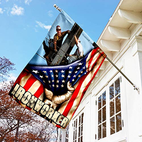 Flags-Proud Ironworker Flag QNK278F, Garden Flag (11.5