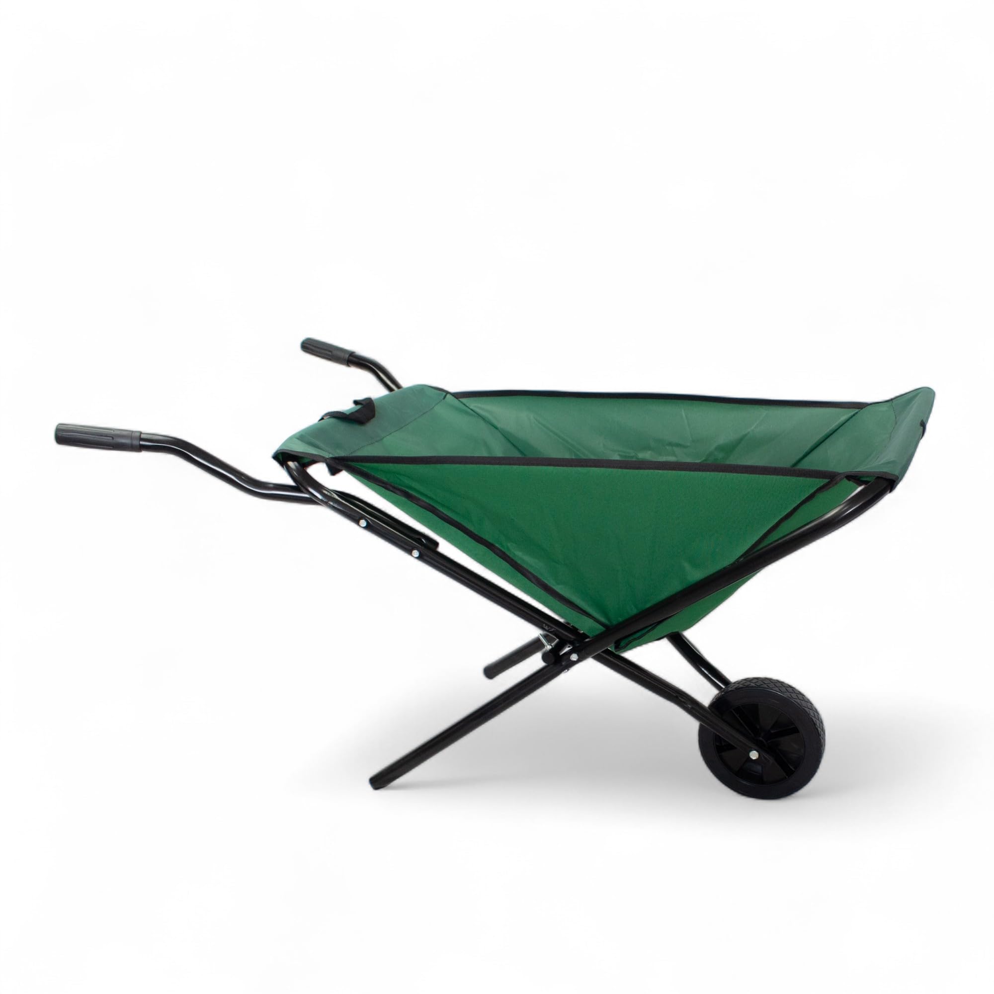 Carretilla Plegable De Jardín - PINCHO - Carretilla Plegable con Ruedas, Carretilla De Carga Ligera, Carretilla De Tela para Jardín Y Huerto, Carro De Transporte Compacto - 40 Kg Capacidad
