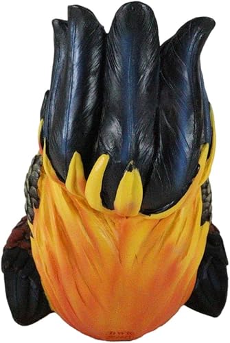 Miniatura 2 de Ebros Gift Rústico Western Country Morning Crow Drunken Barnyard Farm Rooster Pollo Botella de Vino Titular de 11 pulgadas de largo Animal Farmland