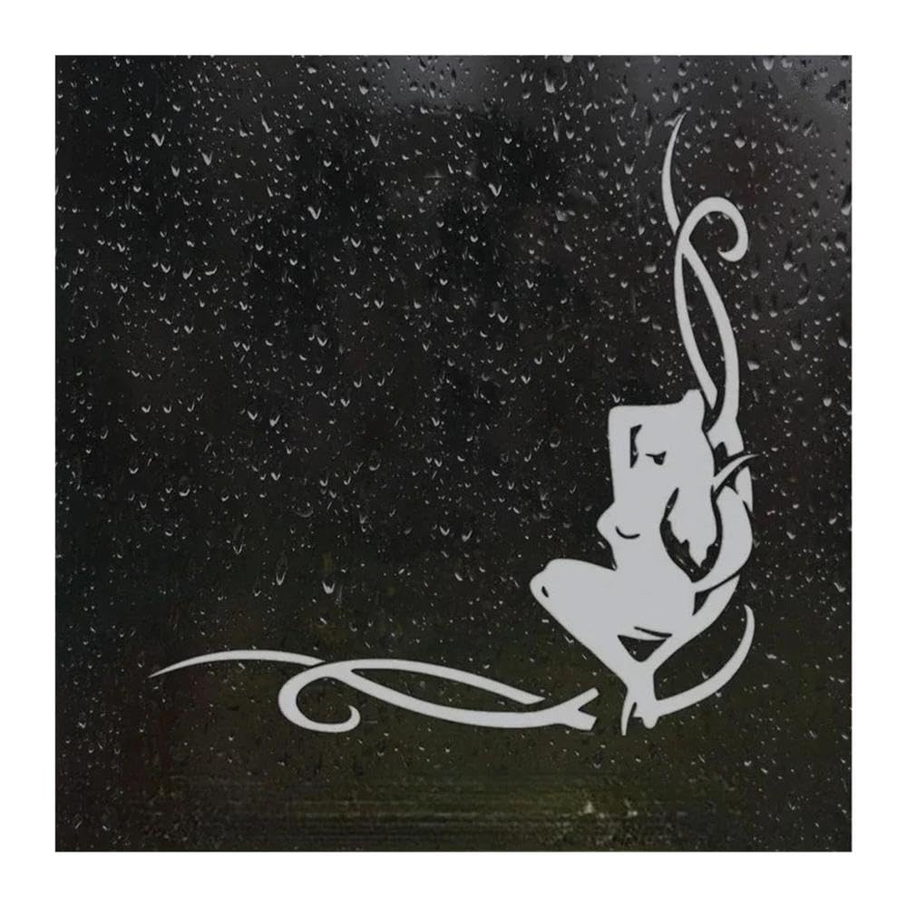 Car Sticker Girl Decal Auto Waterproof Vinyl 15cm*13cm(Silver-B,15X13CM)
