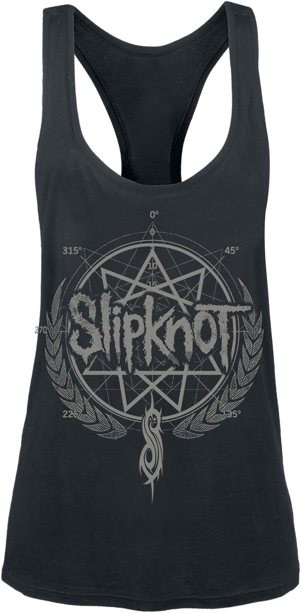 Slipknot Blurry Femme Top Noir Large