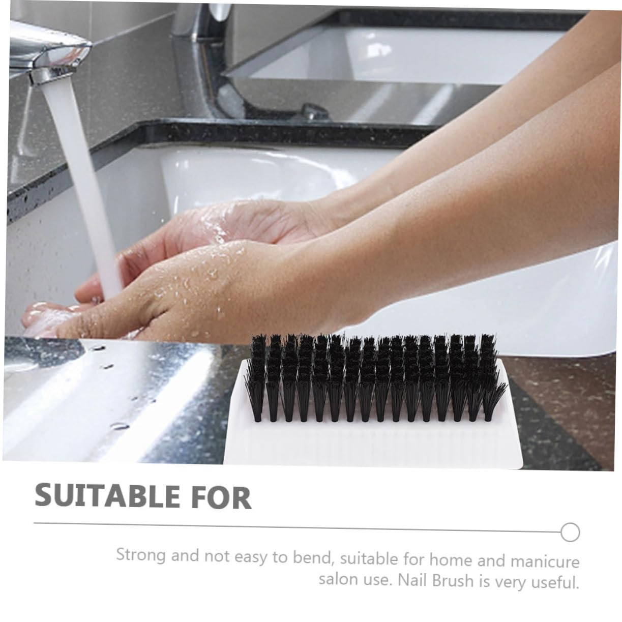 MAGICLULU 8 Pz lavare la spazzola detergente per unghie resistente all'usura spazzola per unghie decorazioni unghie arredamento scrubber per unghie per uso quotidiano pennello per unghie AbS