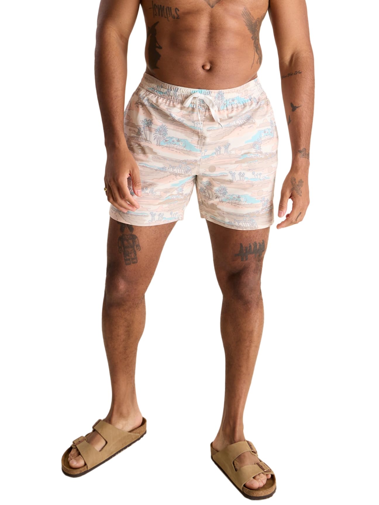 Chubbies Mens Swim Trunks – Mens Swim Shorts with 4-Way Stretch, 5.5” Beach Shorts with Elastic Waist, Drawstring,Mesh Lining
