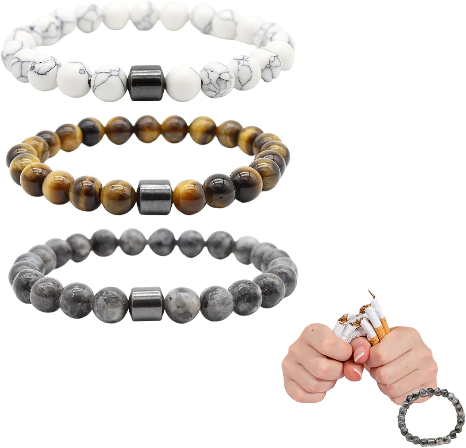 Smoking Cessation Bracelet, 3/5pcs Anti Anxiety Smoking