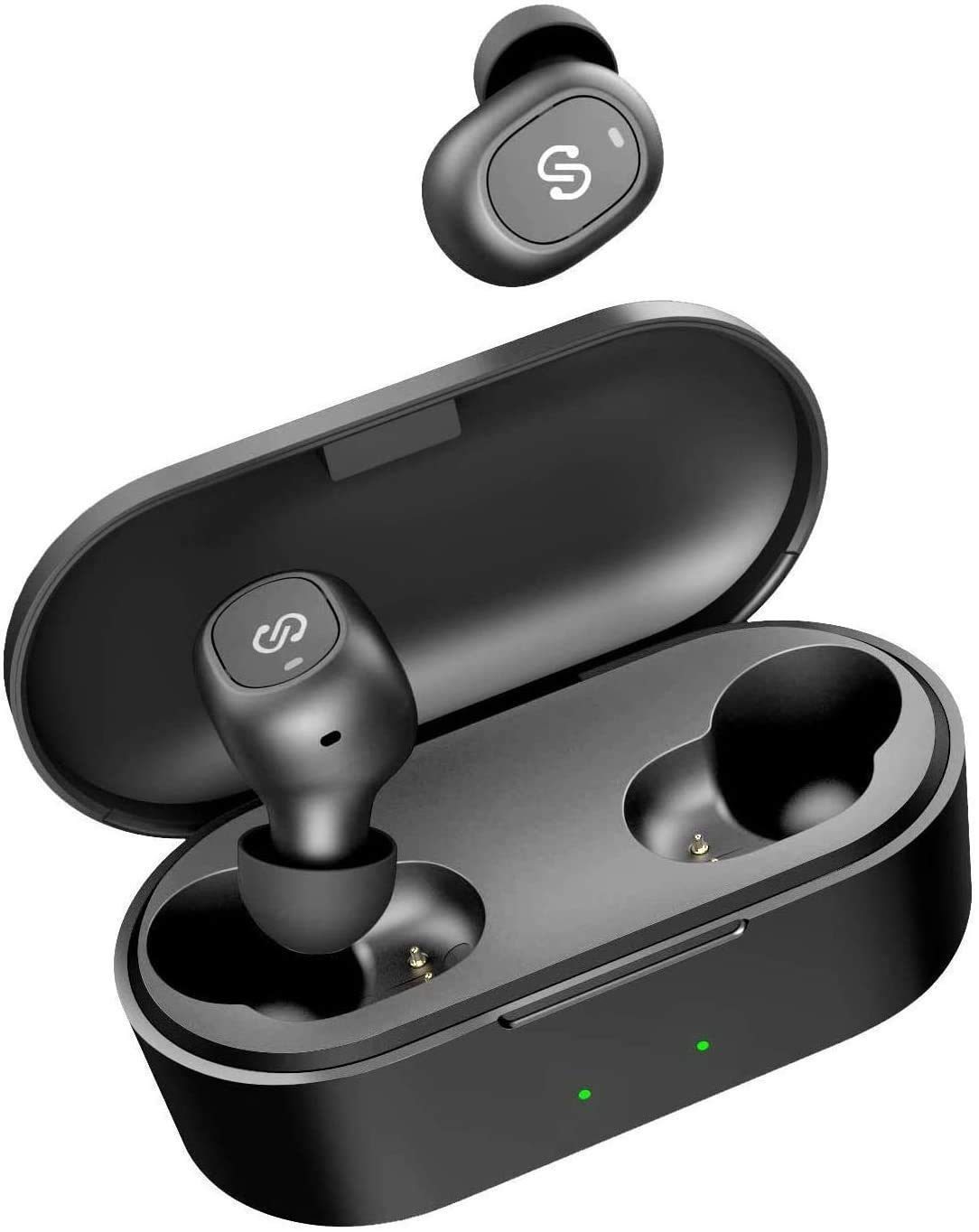 SoundPEATS True Wireless Earbuds, TrueFree+ 5.0 Bluetooth Earphone In-ear Stereo Headphone Built-in Mic with Binaural Calls, Automatic One-Step Pairing, Total 35 Hrs Playtime, Noise Isolation