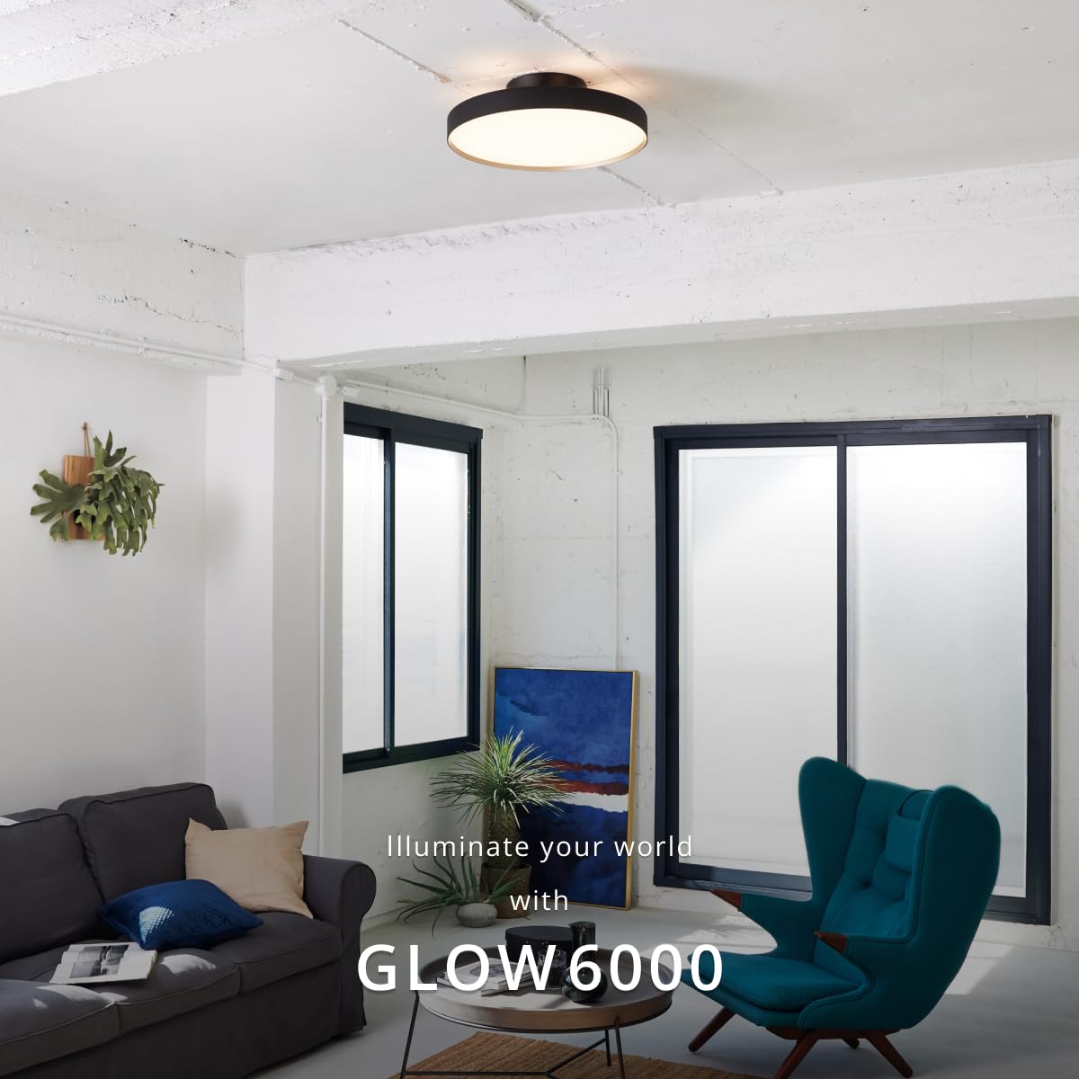 Amazon.co.jp : アートワークスタジオ グロー 6000 LED シーリング 