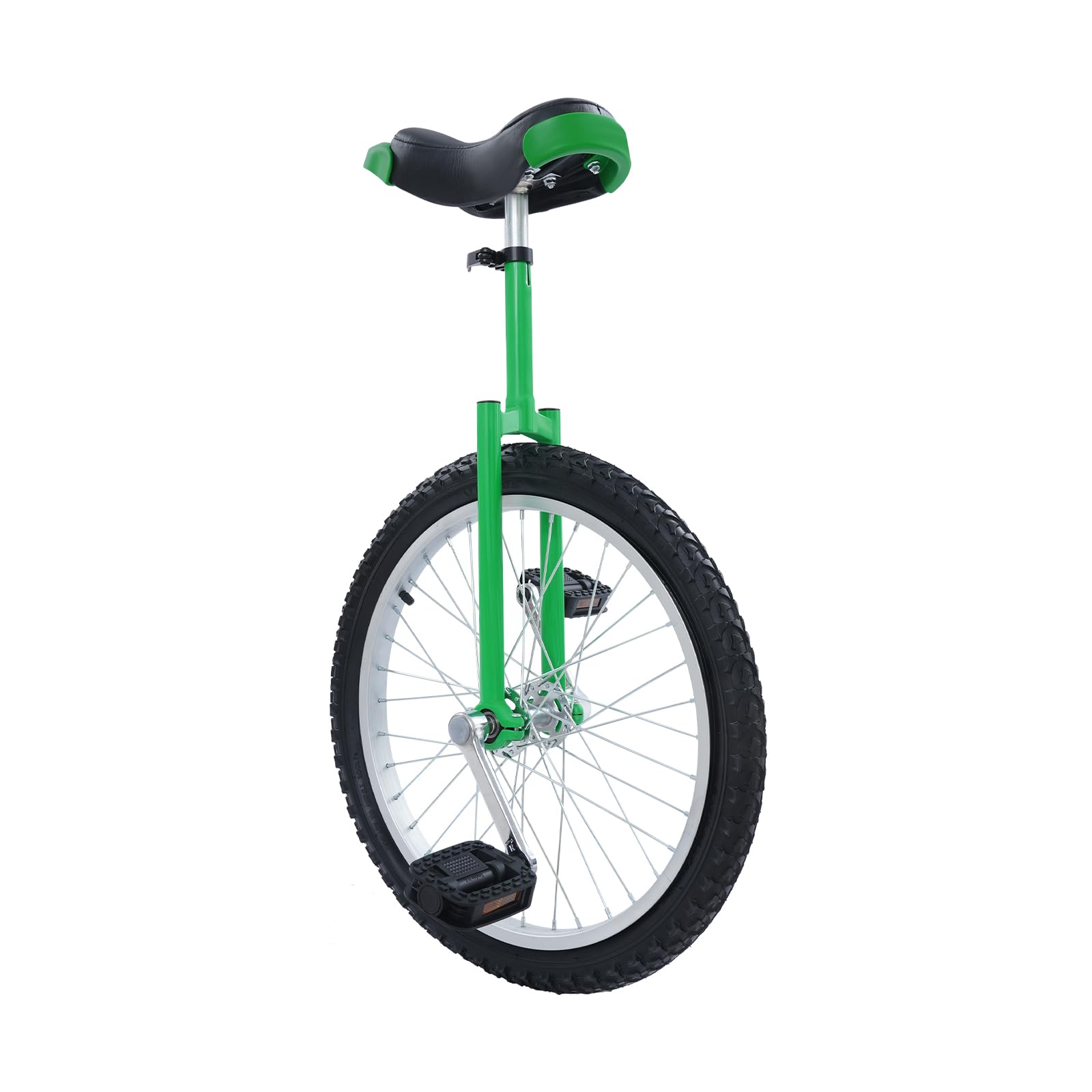 Unicycle Solid Color Unicycle with Steel Frame&amp; Anti-Slip Leakproof Tire&amp; Adjustable Height Curved PU Seat Exercise Bicycle for Beginner Outdoor Sports Entertainment Exercises