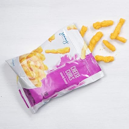 Jenny Craig Cheese Curls: Cheddar Cheese Healthy Snack Option, (28 Pack)
