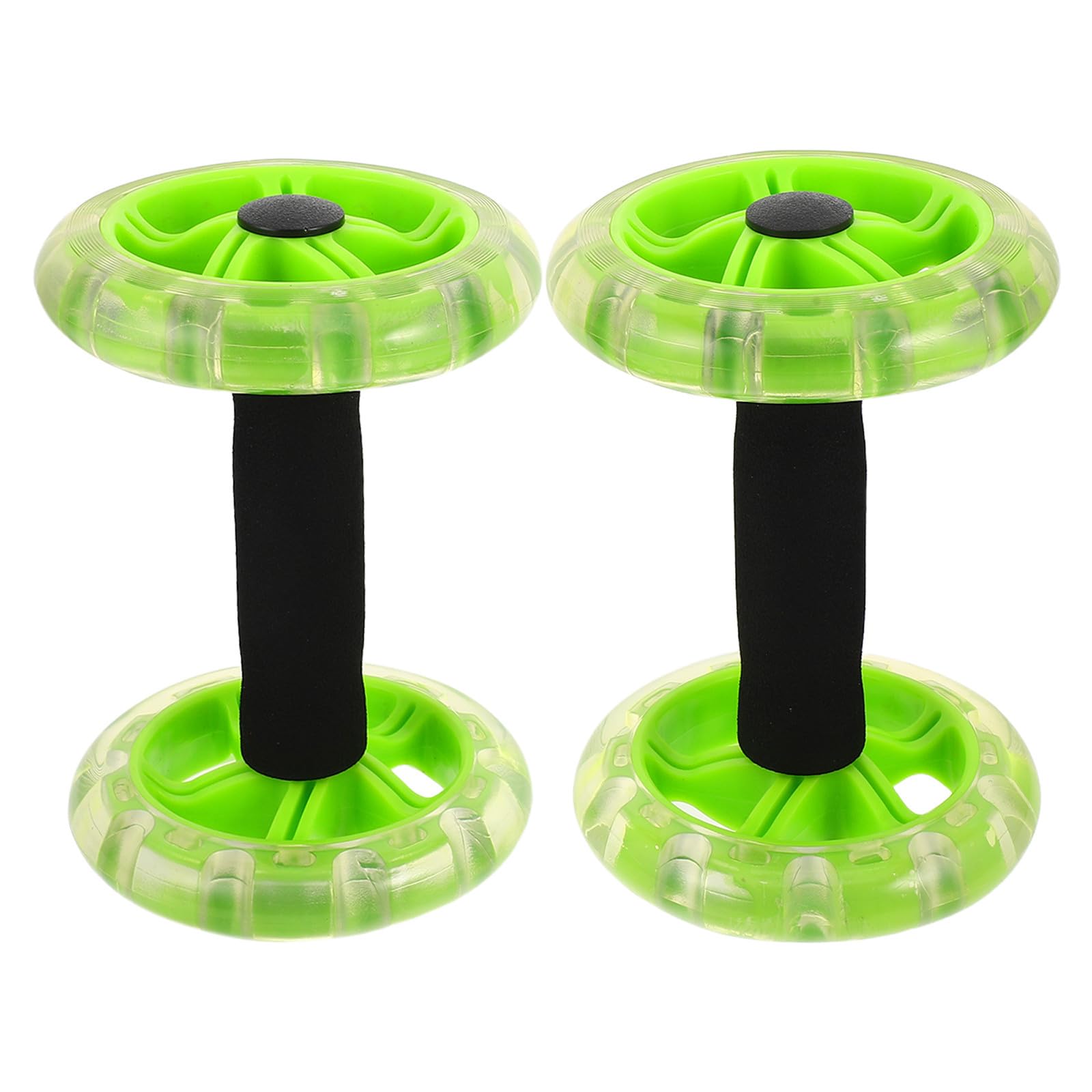 Rueda Abdominal Doble Material Pp y Esponja con Mango Sincronizado y Activación Total del Cuerpo para Entrenamiento de Fuerza y Equilibrio Adecuado para Ejercicio en Casa