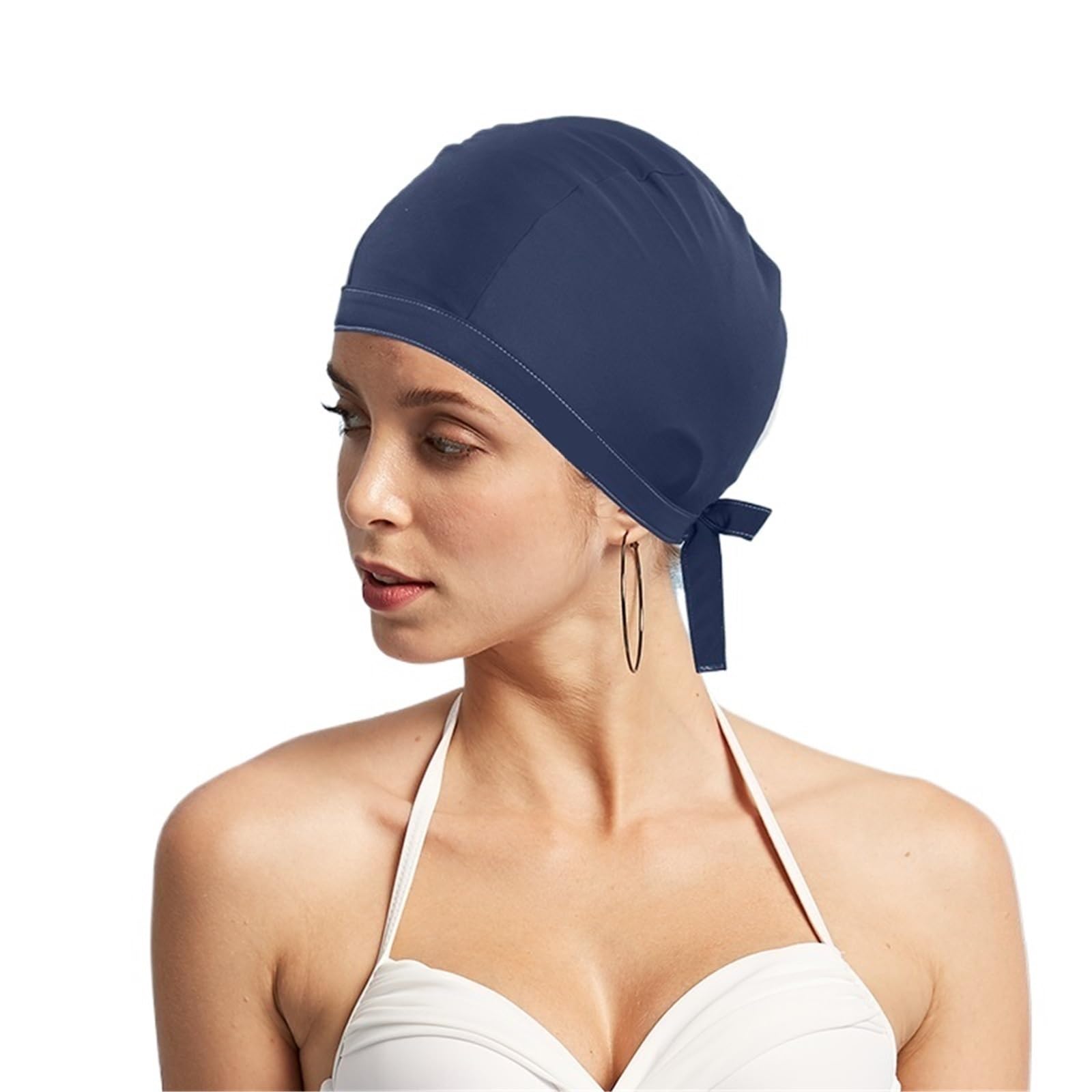 Gorro Piscina Mujer Gorro de natación cómodo con protección for los oídos a la Moda for Mujer, Accesorios for Sombreros, Cola de pez Impermeable
