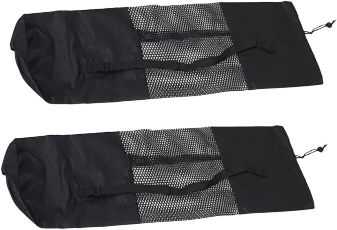 HANABASS 2Pcs Yoga Durable Mesh Design with Single Strap Lightweight Yoga Mat Carrier for and Storage