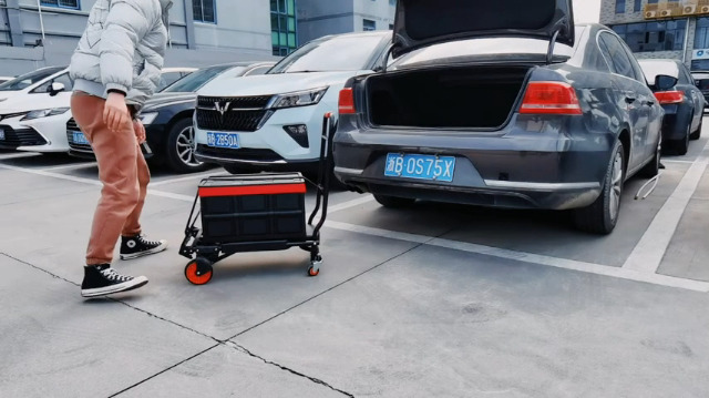 Carretilla plegable multifuncional con capacidad 150 kg miniatura 7