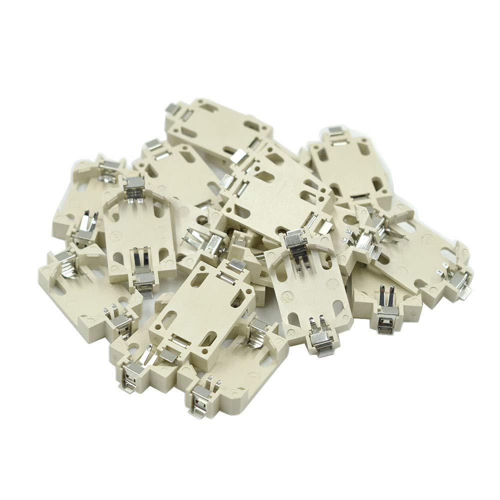 Hxchen 20Pcs White Surface Mount SMD CR2032 Horizontal - battery holders | Mubboo