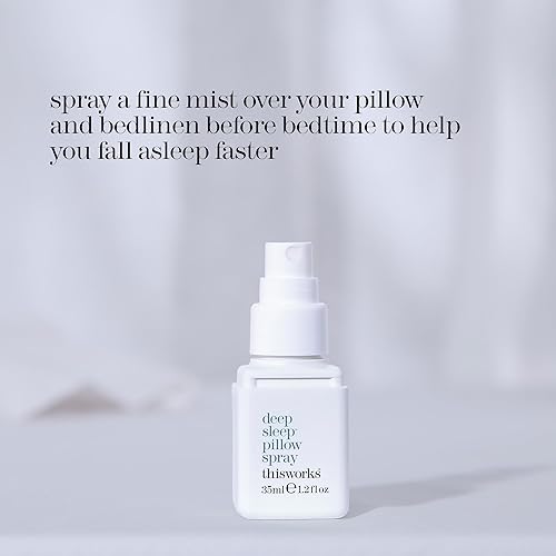 Miniatura 2 de THISWORKS Spray de almohada para dormir profundo ayuda natural de acción rápida con lavanda para relajación 12fl oz 12 onzas líquidas paquete de 1