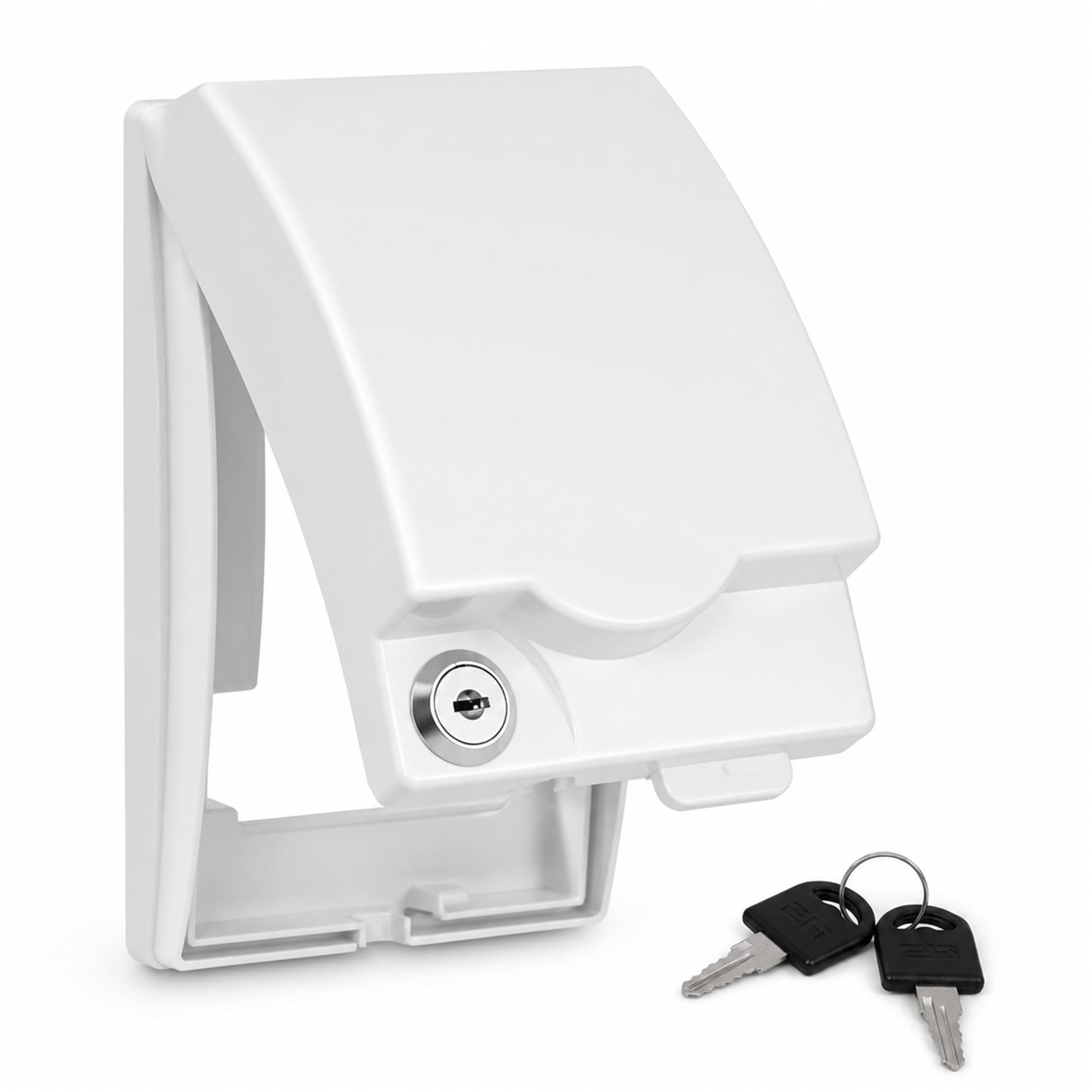 Socket Cover Box with Keys, Lockable Plug Socket Cover for Plug-in Use