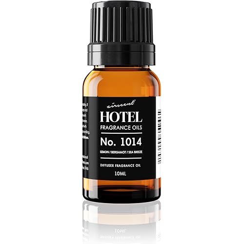 AirScent Hotel Diffuser Oil No. 1014 Inspired by The Iconic 5-Star Hotel Seaside Scent - Lemon Bergamot Sea Breeze - 10 mL .34 fl oz - Fragrance Oil for Ultrasonic and Waterless Diffusers and Crafting