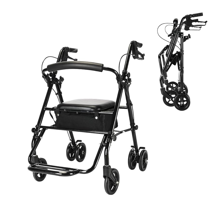 Amazon | RAKU シルバーカー 歩行補助車 兼車椅子 軽量 座れる