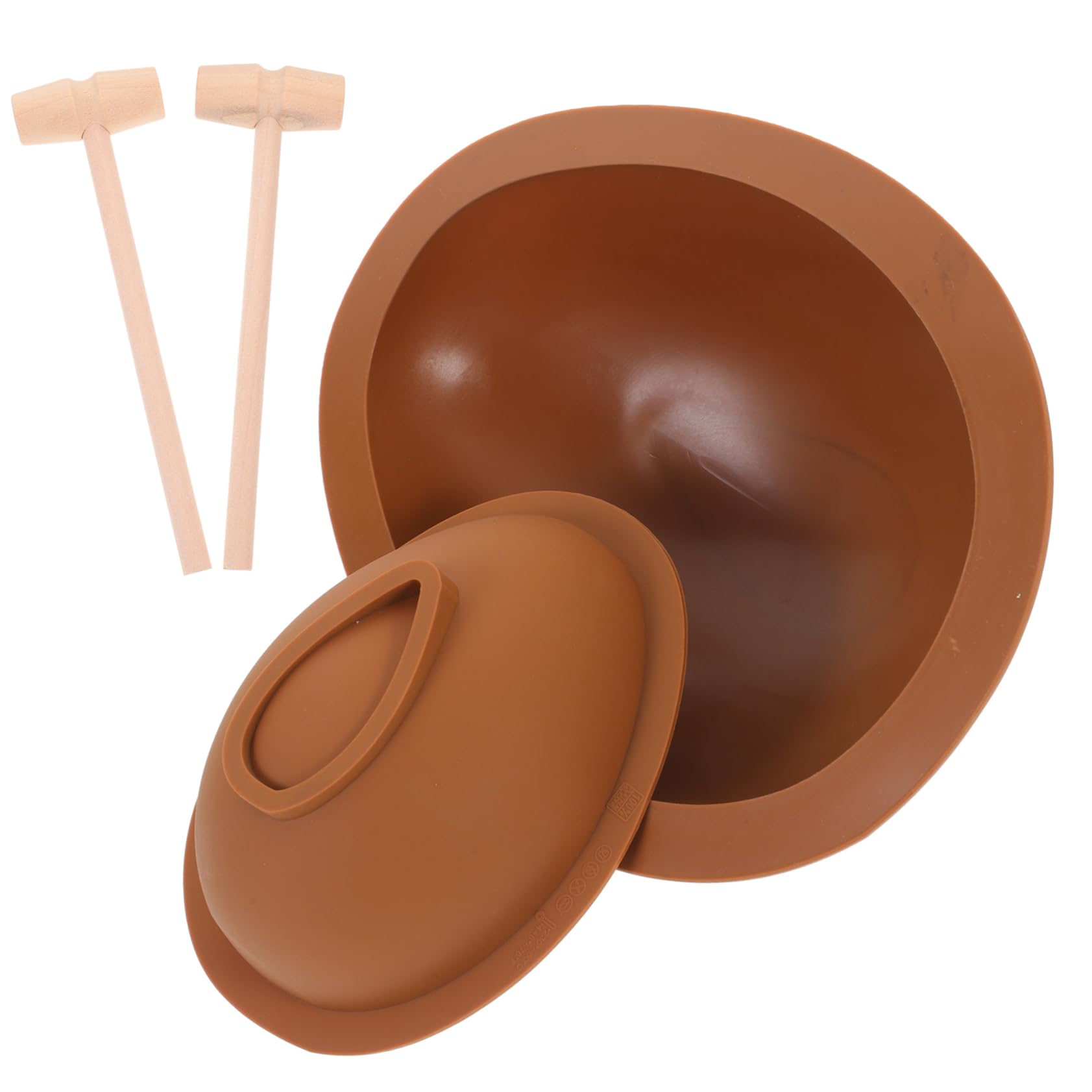 Amosfun 5 Juegos molde de chocolate cortadores de galletas cortadores galletas paleta bricolaje dulce moldeador moldes de helado cromo tapa moldes de silicona moldes de huevo gel de sílice