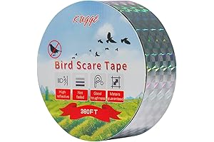 Bird Flash Tape (1in,360ft): Defend Your Home, Garden, and Orchard from Pesky Birds