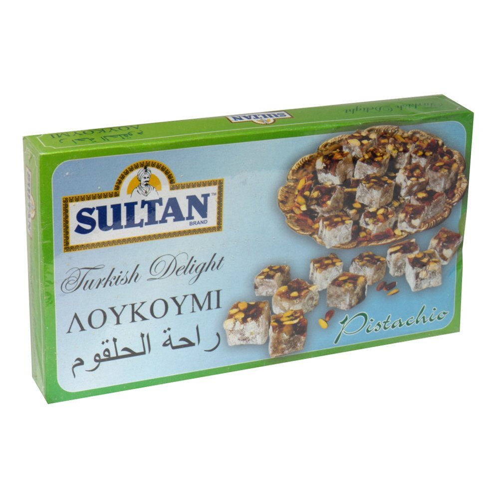 Sultan Turkish Delight Pistachio, 16-Ounce (Pack of 3)